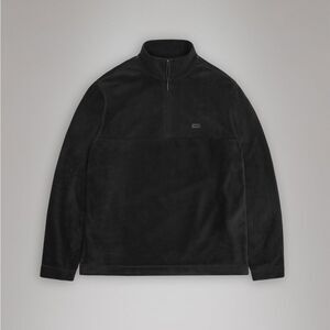 Rains Addis Fleece Half Zip black size Medium nwt
